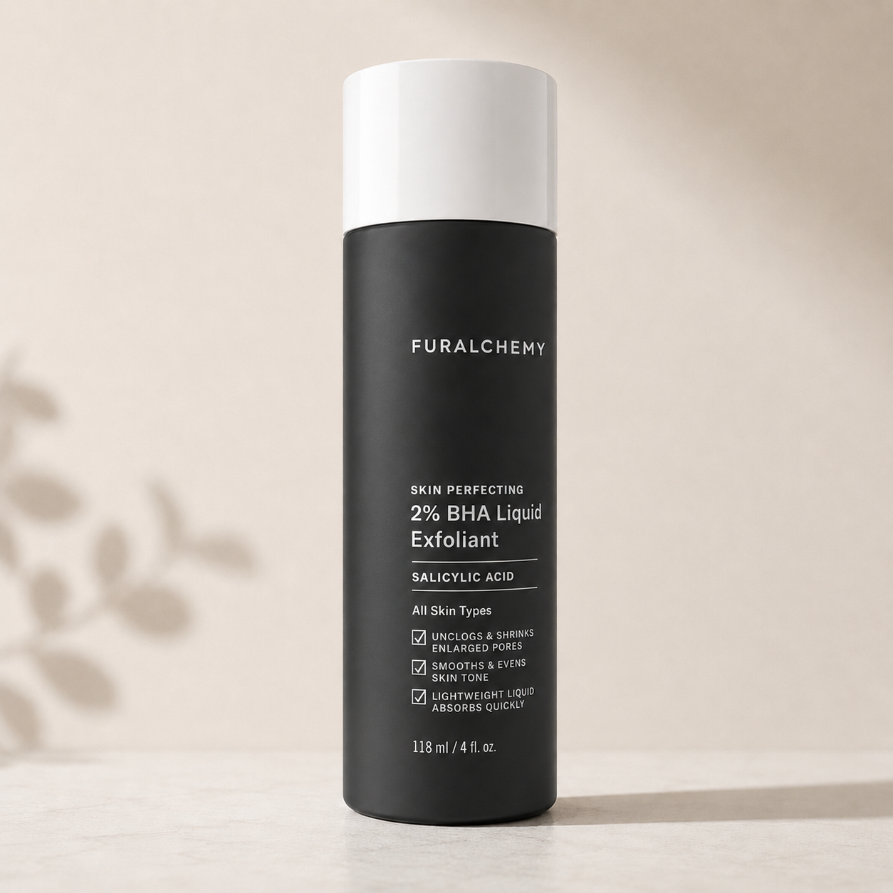 Furalchemy SKIN PERFECTING 2% BHA Liquid Exfoliant with Salicylic Acid, Facial Polish for Pores, Wrinkles & Fine Lines, Fragrance-Free